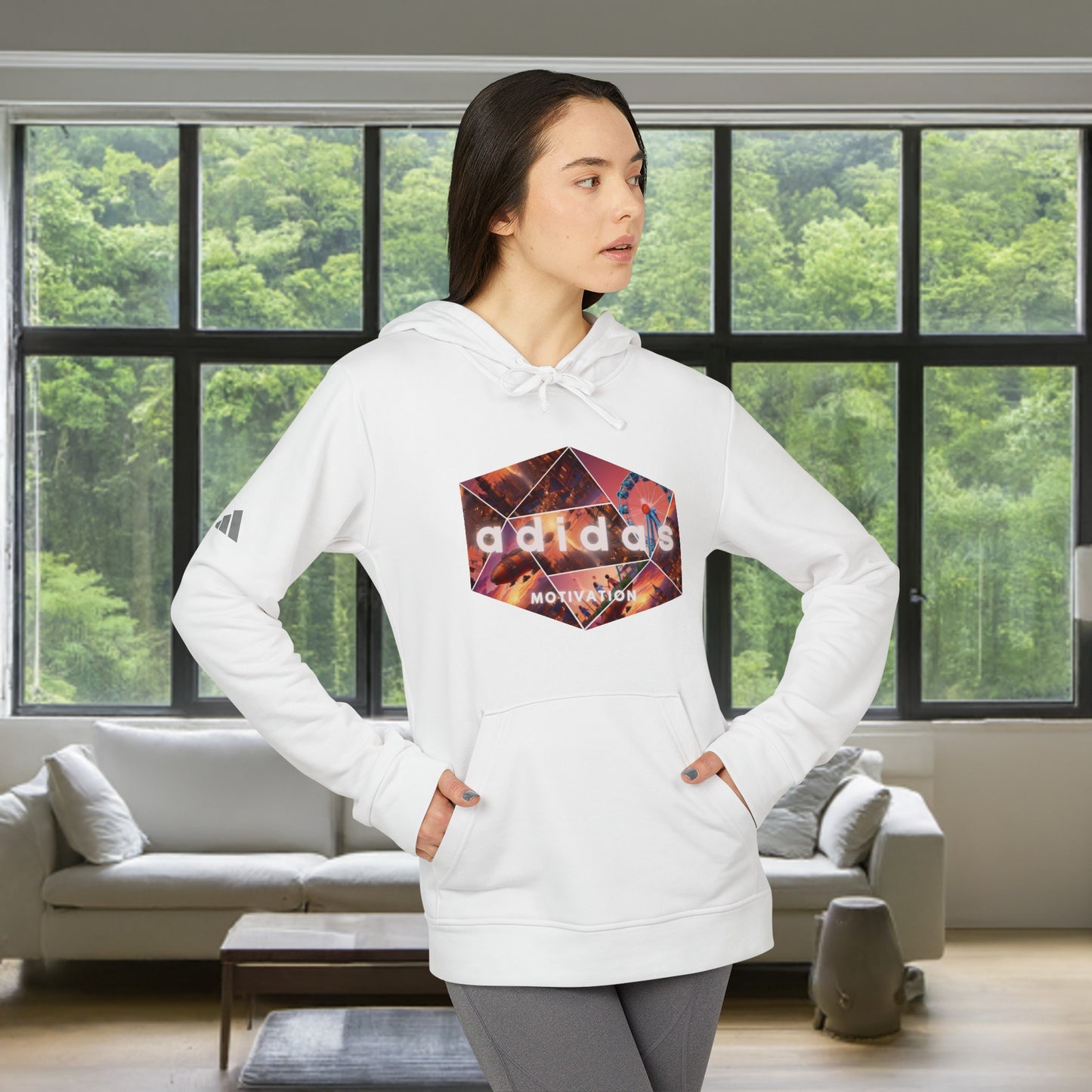 adidas® Unisex Fleece Hoodie