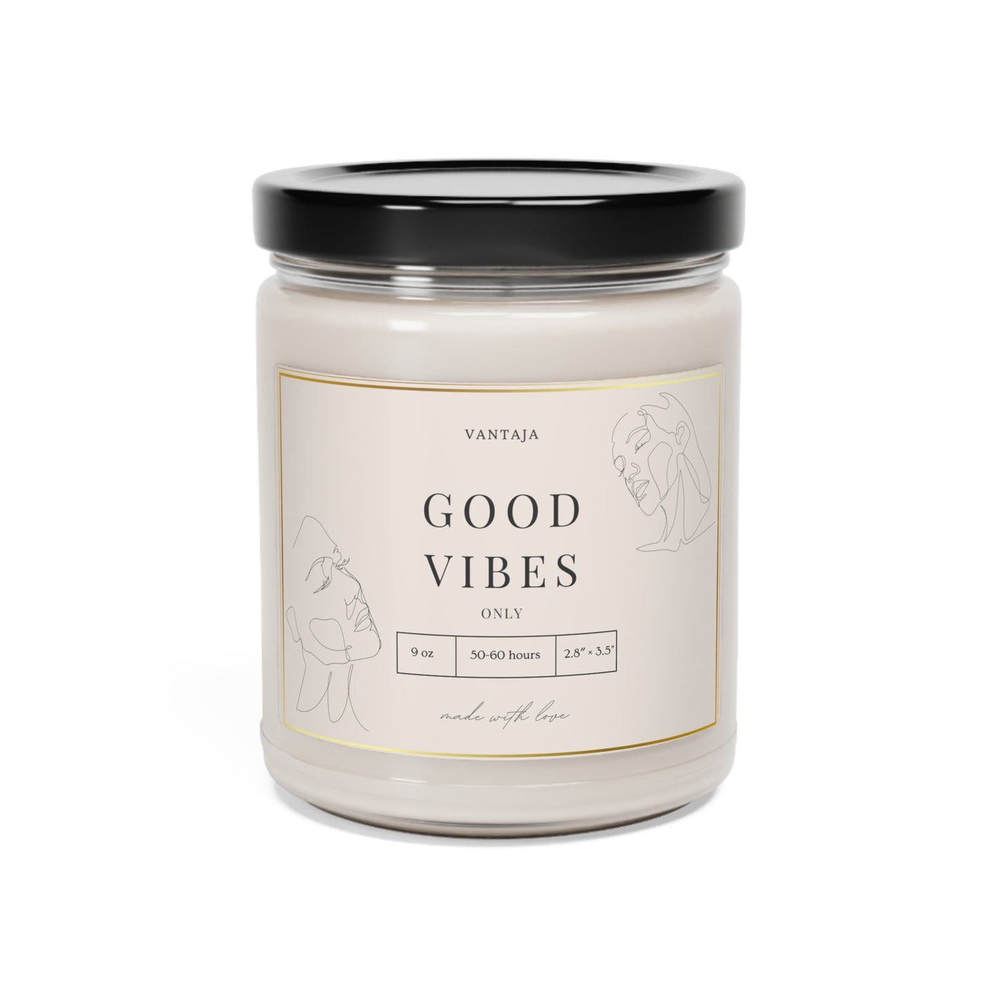 Good Vibes Only Scented Soy Candle, 9oz